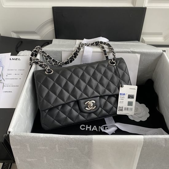 Chanel Classic Flap Elegant Genuine Leather Bag A01112