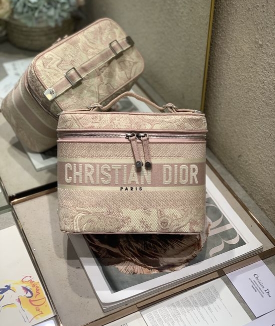 Christian Dior CD Embroidered Cosmetic Bag 10464