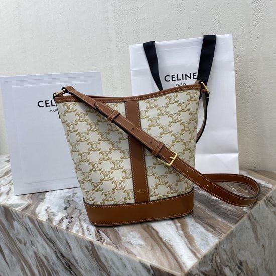 Celine TRIOMPHE CANVAS Bucket Bag 191442CAS.04LU