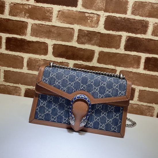 Gucci Blue Denim Top Quality Large Bag 400249