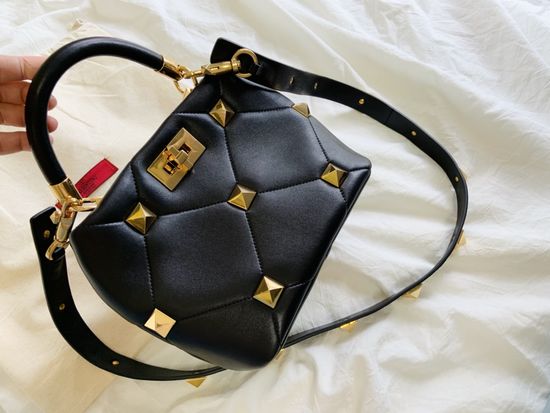 Valentino Large Stud Bucket Bag With Lambskin Lining 0199S