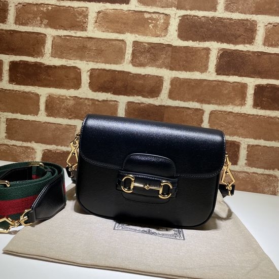 Gucci Handbag Black Leather 658574