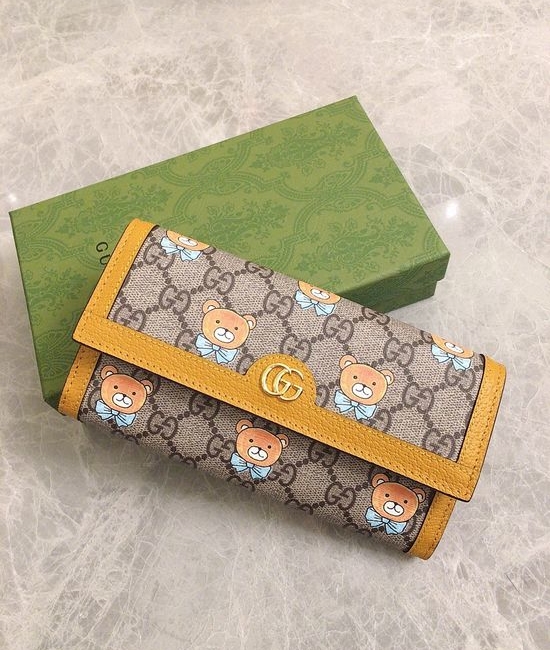 Gucci KAI Co-branded Bear Long Wallet 660509