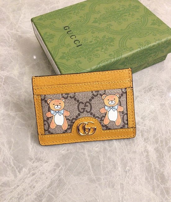 Gucci KAI Co-Branded Bear Card Case 660512