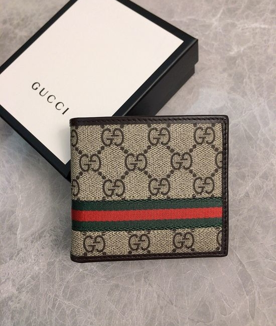 Gucci Bifold Wallet PVC With Original Leather 138042