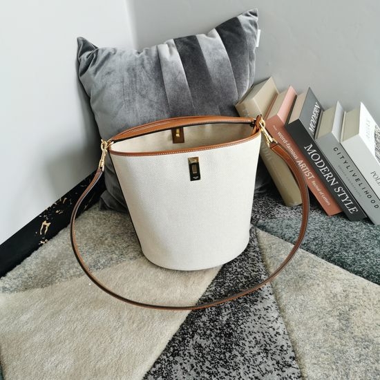 Celine BUCKET 16 Fabric Bucket Bag 195573