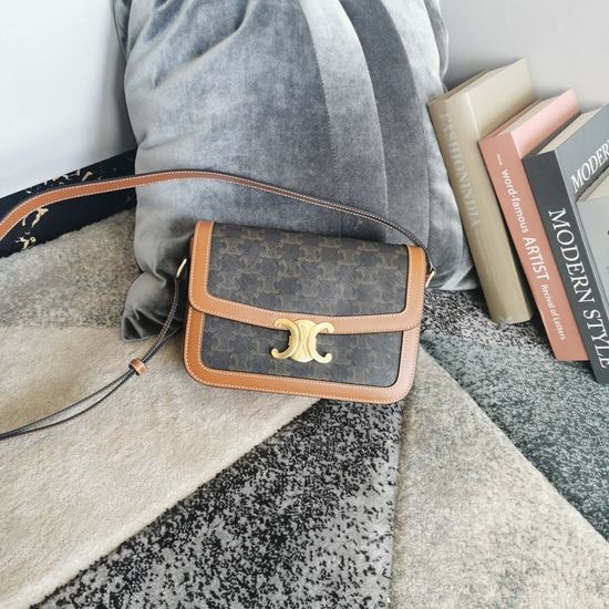 Celine Triomphe Canvas Classic Shoulder Bag 191242