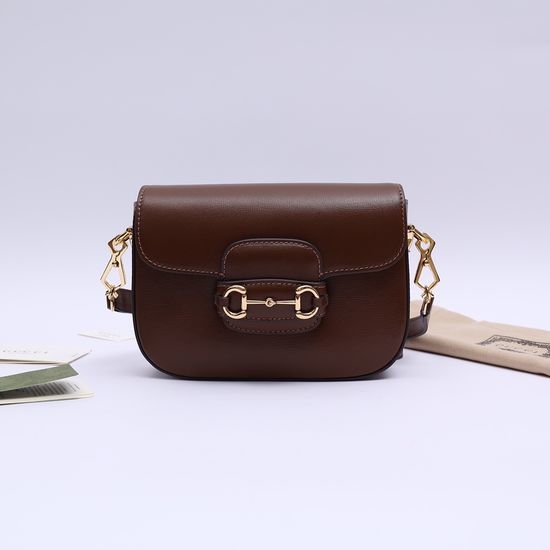 Gucci Handbag Brown Leather Bag 658574