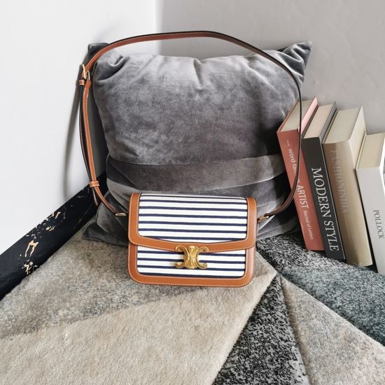 Celine Triomphe Canvas Patchwork Bag 191242