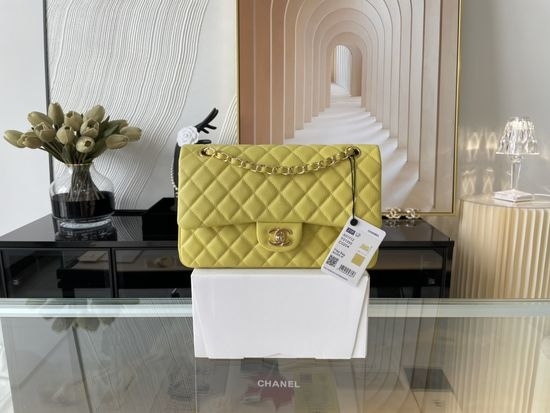 Chanel Classic Flap Caviar Leather Handbag 1112