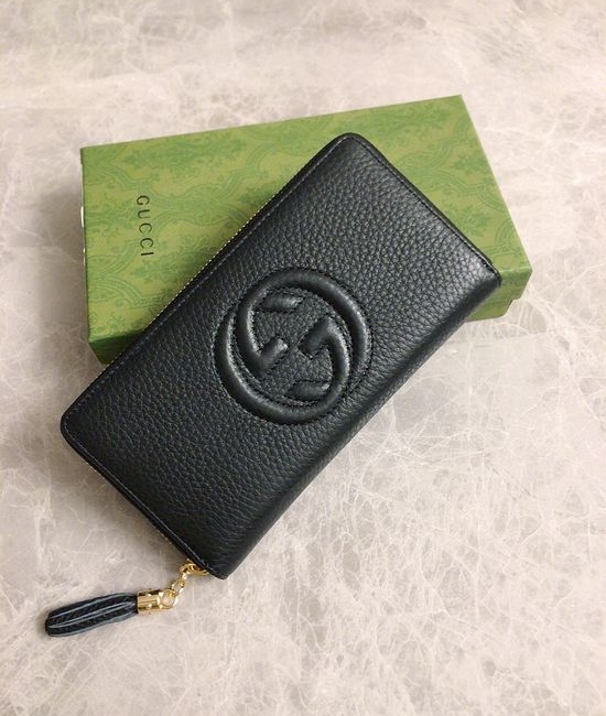 Gucci Zip Around Wallet Grain Leather 308004