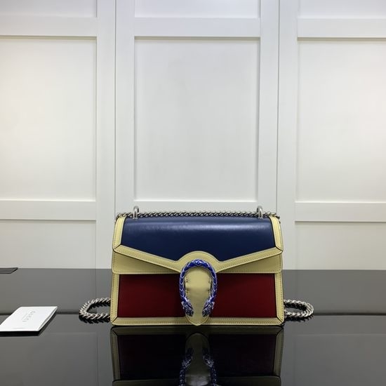 Gucci All Leather Handbag Classic Color Matching 400249