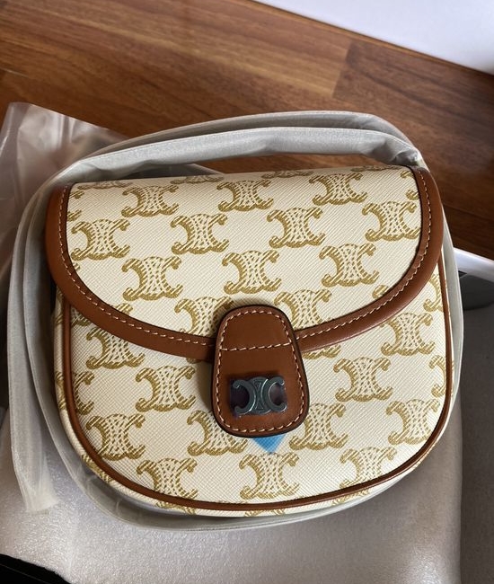 Celine Besace Triomphe Saddle Bag 196702