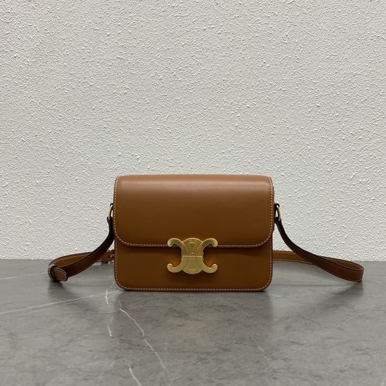 Celine Triomphe Bag Vintage Cowhide Leather 188423