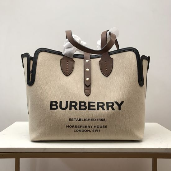Burberry The Belt Canvas Leather Handbag 80103411