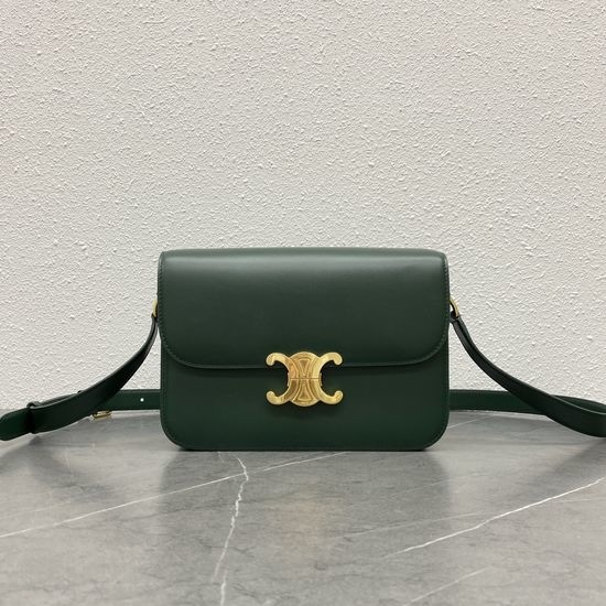 Celine Triomphe Dark Green Bag 187368