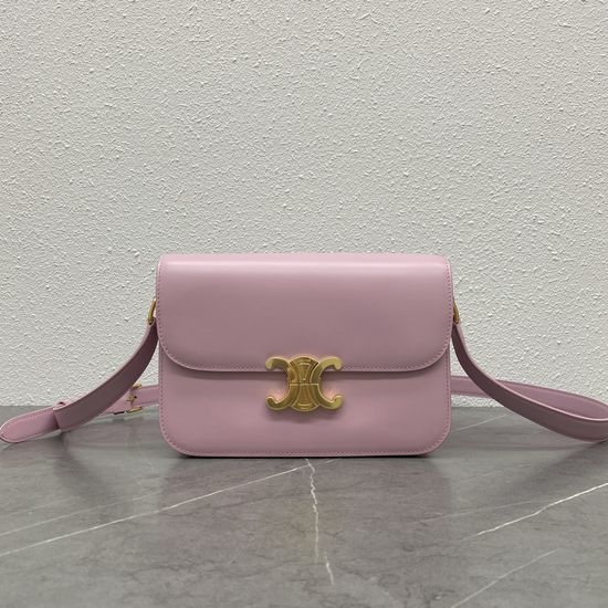 Celine Triomphe Handbag Crystal Pink 187368