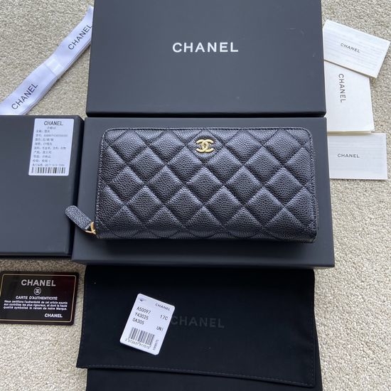 Chanel Grained Calfskin Classic Wallet A50097
