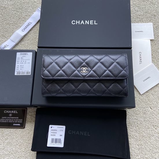 Chanel Wallet Grained Calfskin A50096
