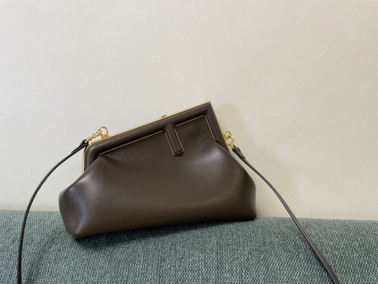Fendi First Small Coffee Shoulder Bag M80018