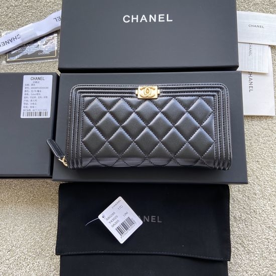 Chanel Lambskin Leather Wallet A80288
