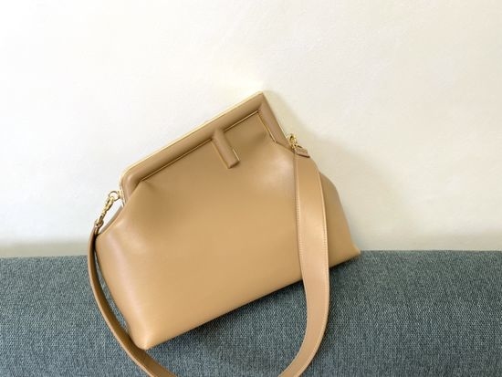 Fendi First Large Apricot Shoulder Bag M80019