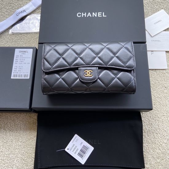 Chanel Wallet Sheepskin with Gold Metal Hardware AP31506
