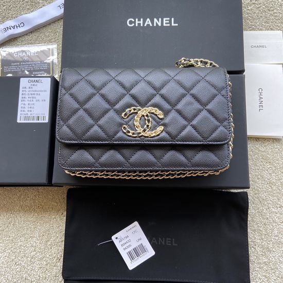 Chanel Grained Calfskin Wallet AP1794
