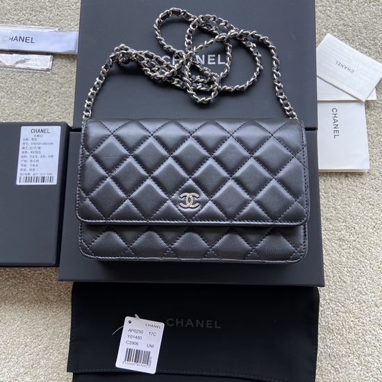 Chanel Lambskin Shoulder Bag AP0250