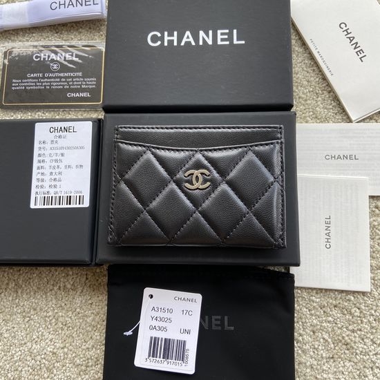 Chanel Leather Short Wallet A31510
