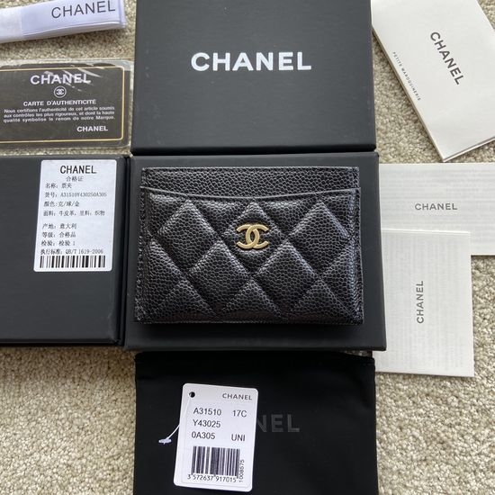 Chanel Leather Short Wallet A31510