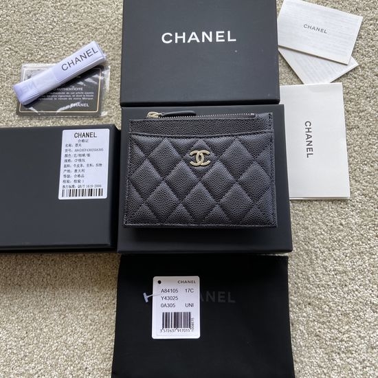 Chanel Grained Calfskin Wallet A84105