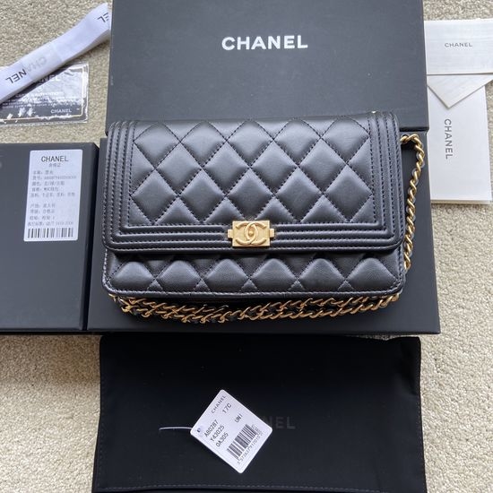 Chanel Half-Flap Lambskin Bag A80287