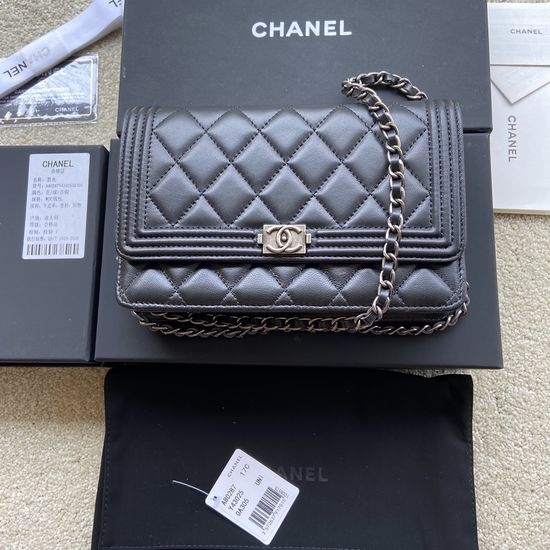 Chanel Lambskin Half-flap Classic Handbag A80287