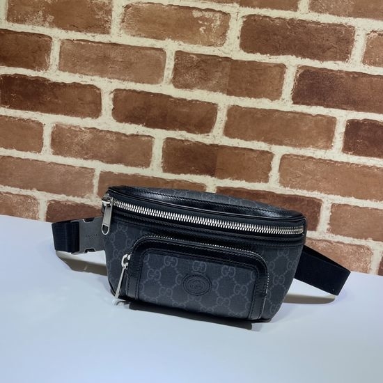 Gucci Black Coated Canvas Slim Bag 682933