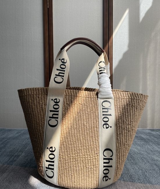 Chloe Woody Basket Large Tote Bag 6047