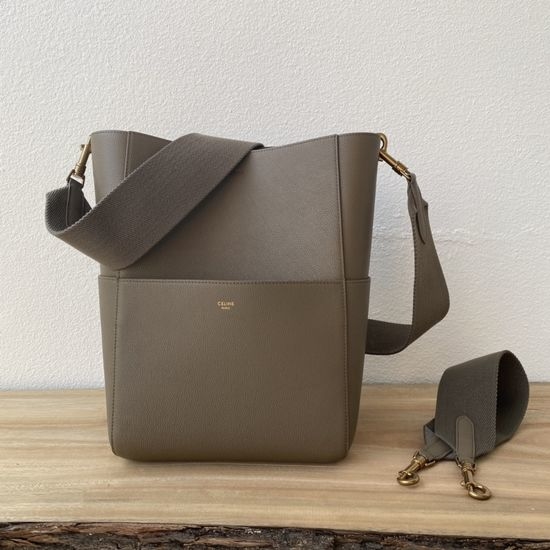 Celine Sangle Bucket Bag Canvas Strap 180543