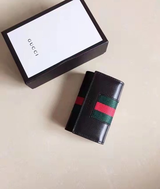 Gucci Embossed Logo Key Case 408828