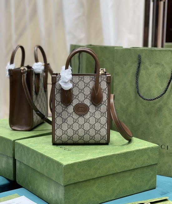 Gucci Retro Mini Tote Interlocking G Canvas Bag 671623