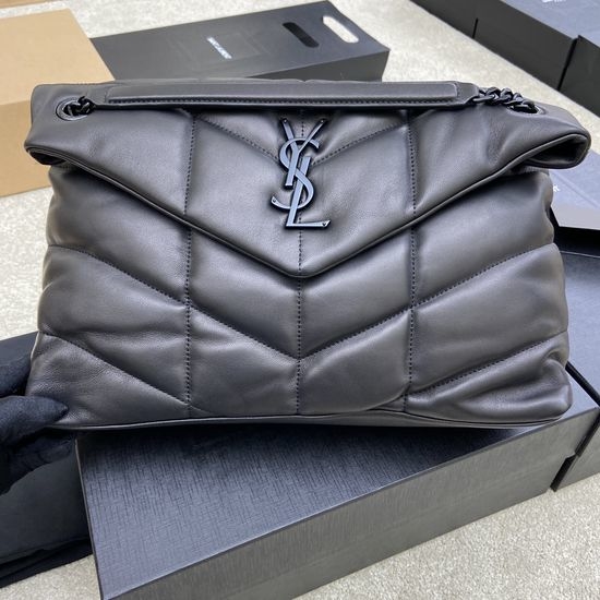 Yves Saint Laurent YSL Quilted Lambskin Large Shoulder Bag 577475