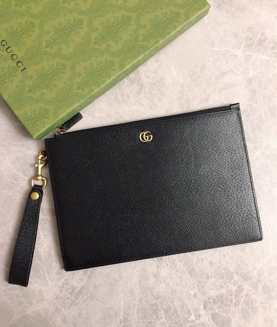 Gucci Wallet Grained Leather Clutch Bag 475317