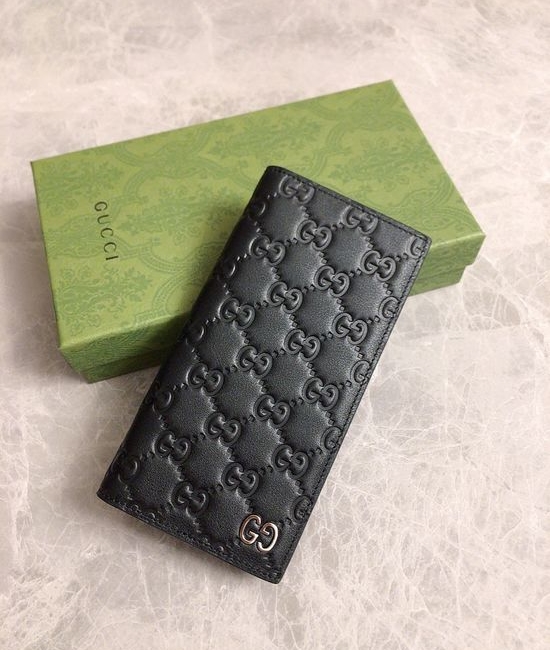 Gucci Leather Printed Suit Wallet 473920