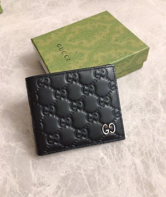 Gucci Wallet Printed Leather Bifold 473916