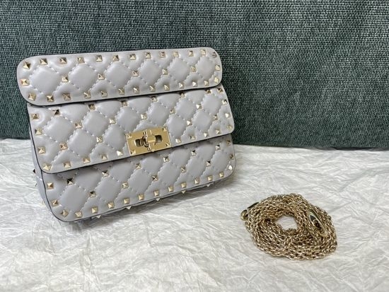 Valentino Classic Studded Sheepskin Handbag 0123