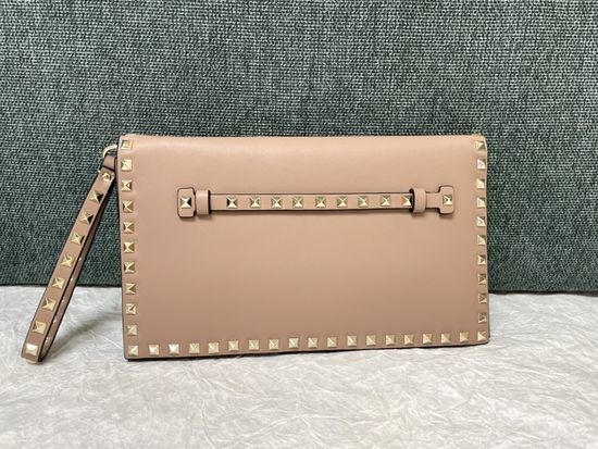 Valentino Rivet Leather Clutch Bag 1318
