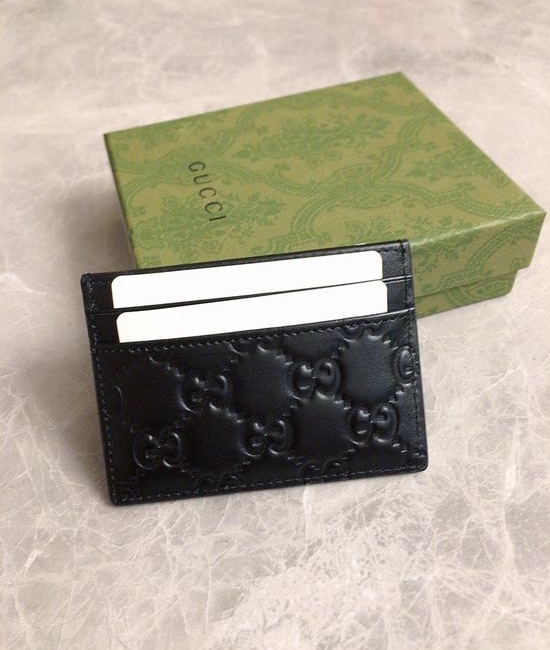 Gucci Card Case Embossed GG Pattern 443127