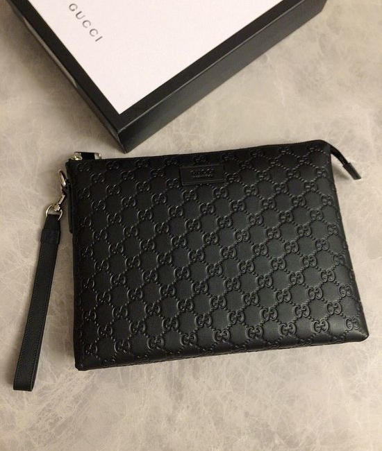 Gucci Signature Leather Clutch Bag 17804