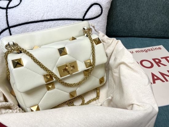Valentino Roman Stud Nappa Leather Chain Bag 0188