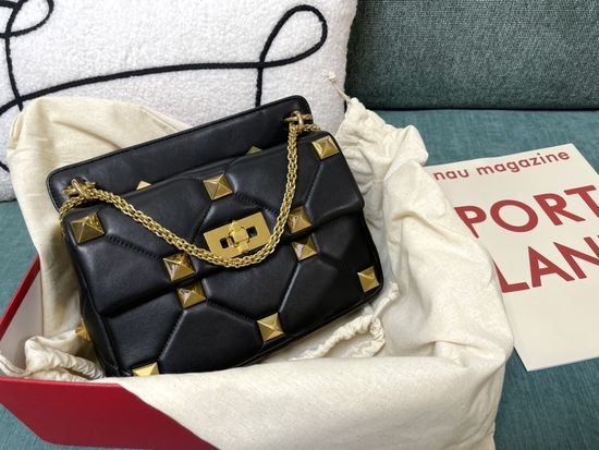 Valentino Roman Stud Nappa Leather Chain Bag 0188