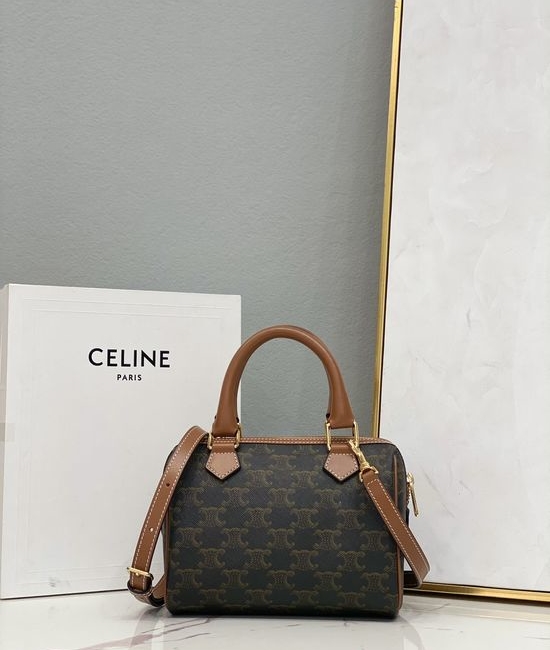 Celine TRIOMPHE CANVAS Boston Bag 197582